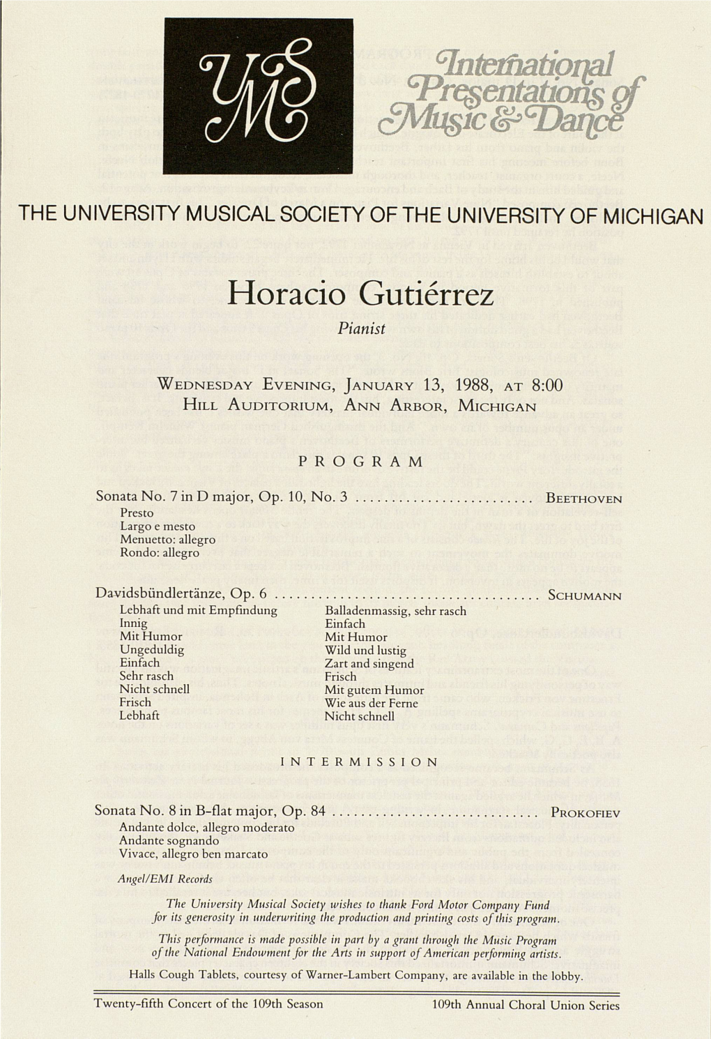 Horacio Gutierrez Pianist