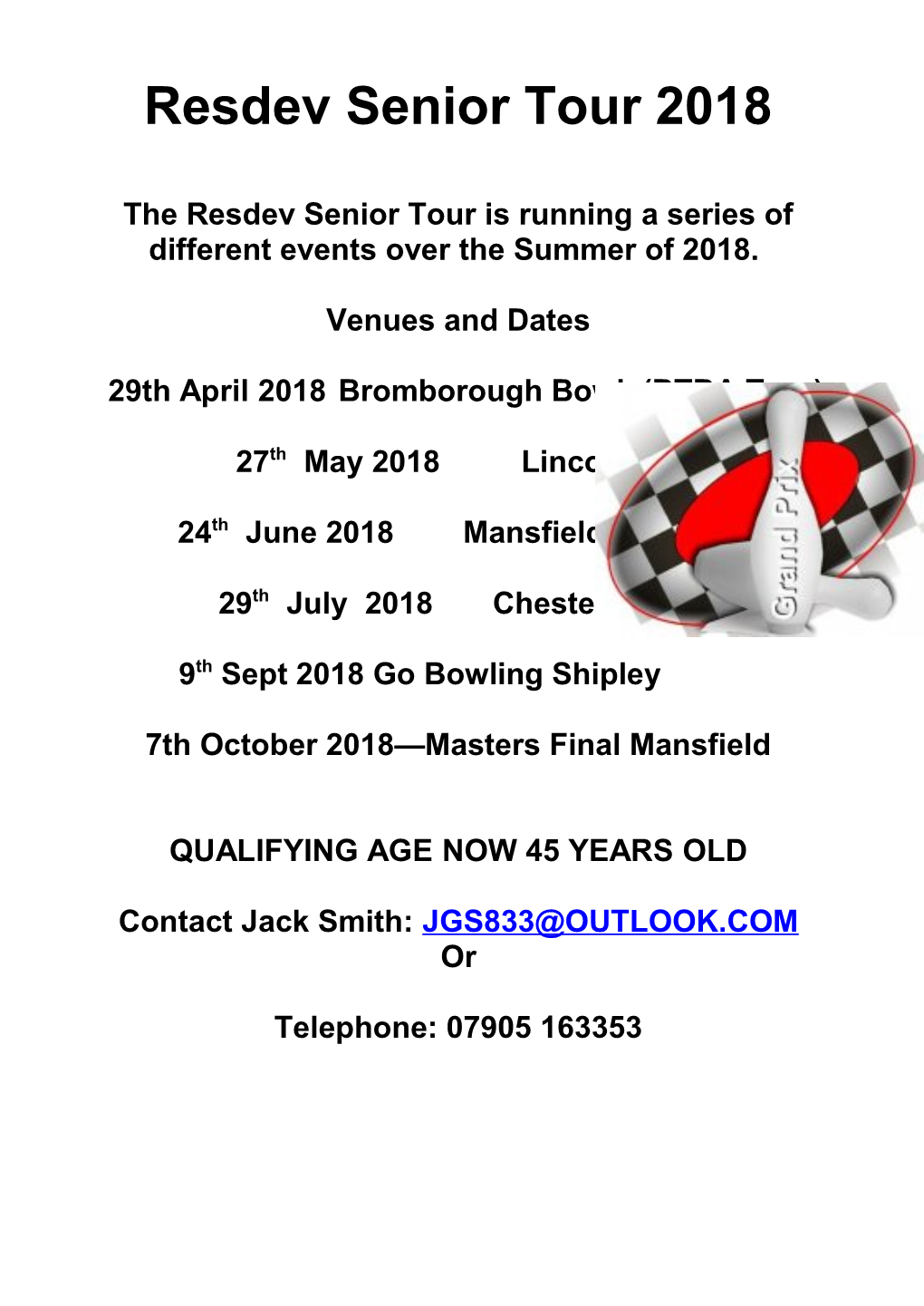 Resdev Senior Tour 2018