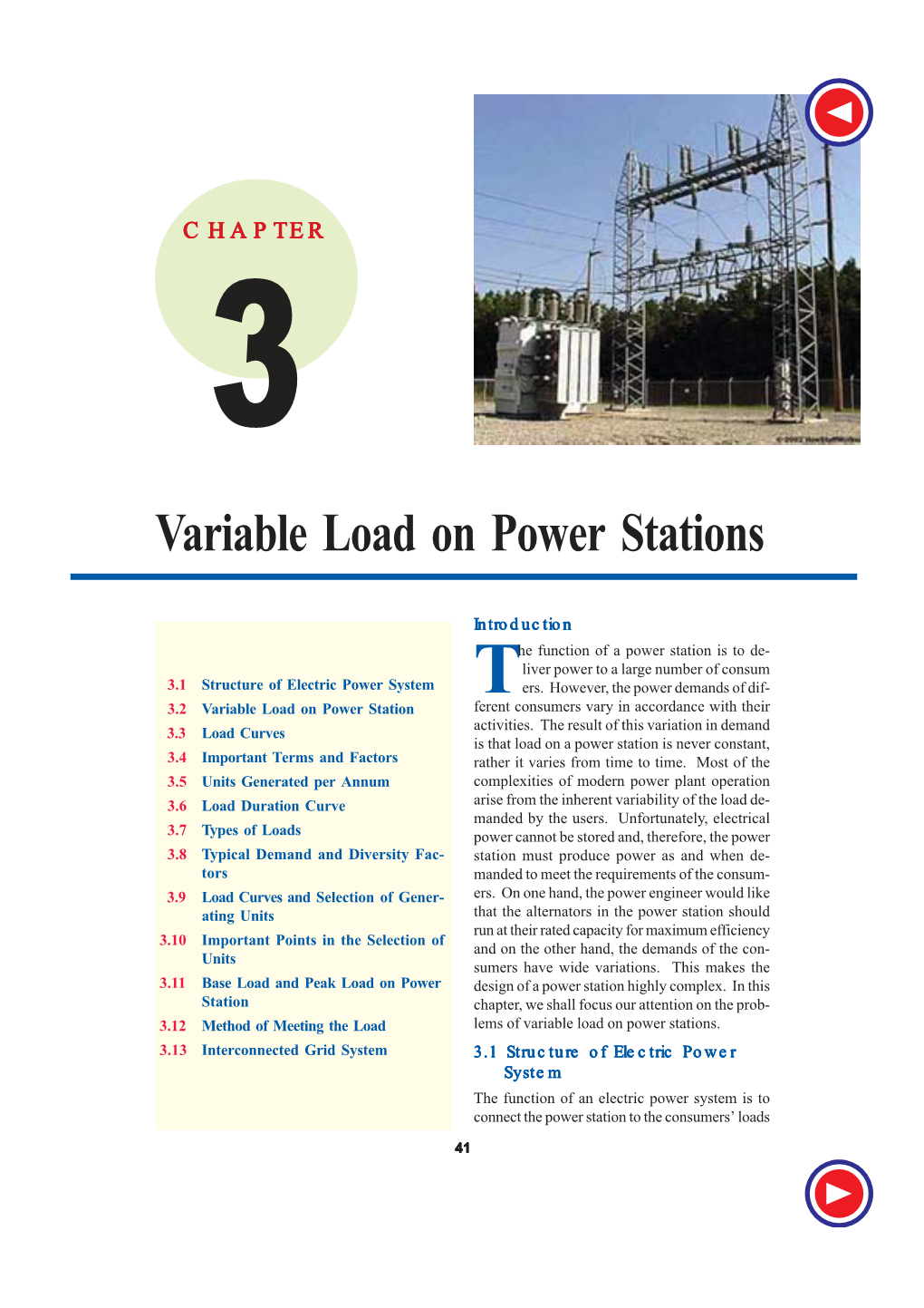 Variable Load on Power Stations