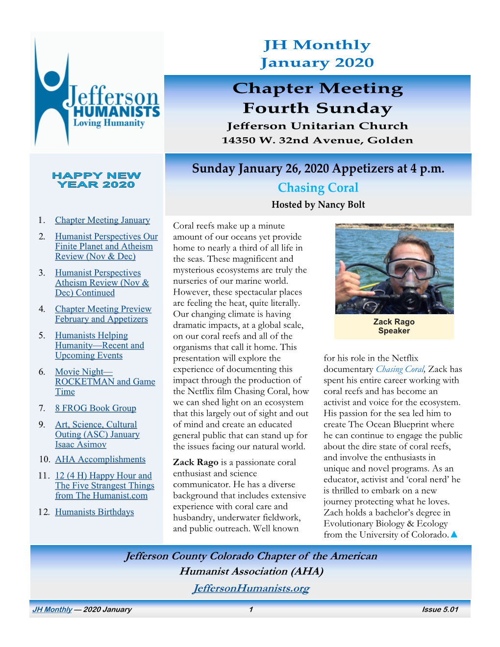 JH Newsletter January 2020