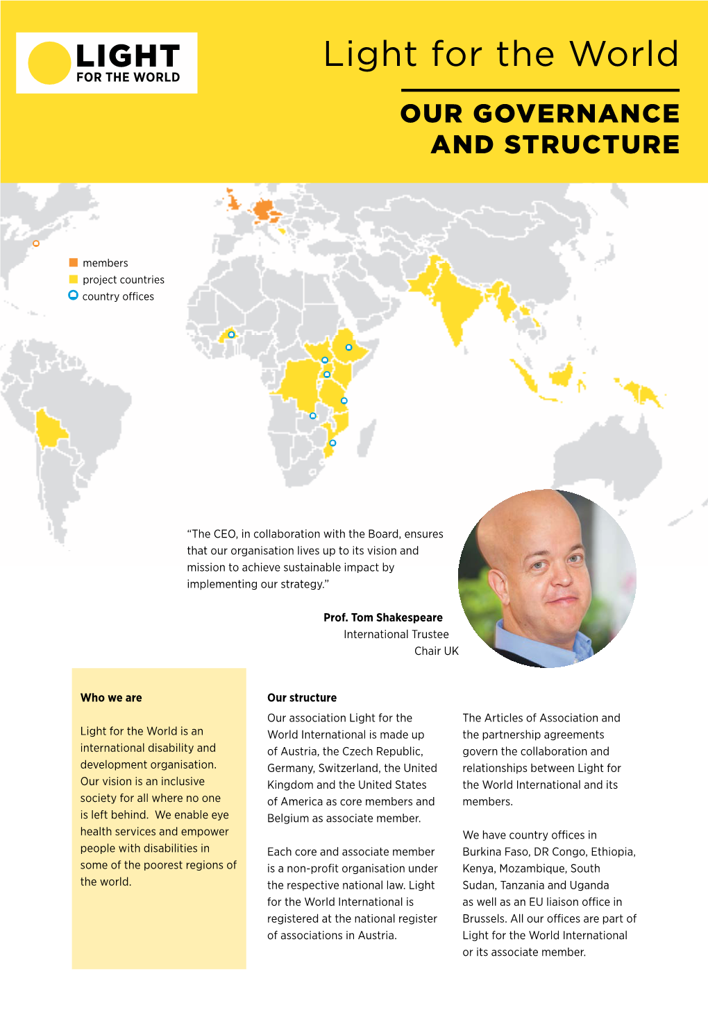 Governance Structure of Light for the World