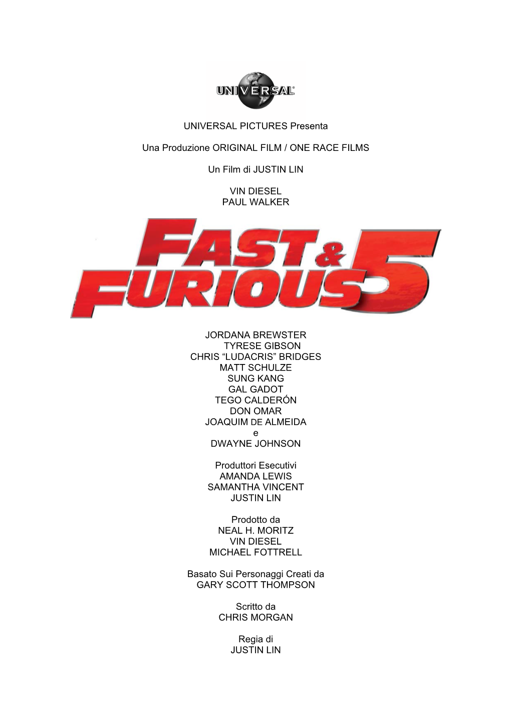 Fast and Furious 5