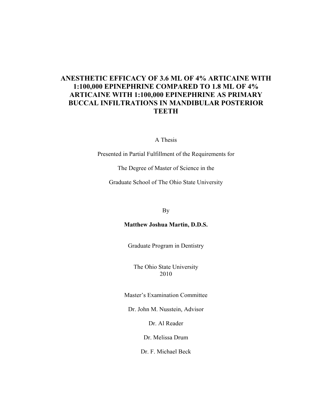 View………………………………………………………………………5 Mechanism of Action of Local Anesthetics……………………………………....5 Pharmacology of Local Anesthetics