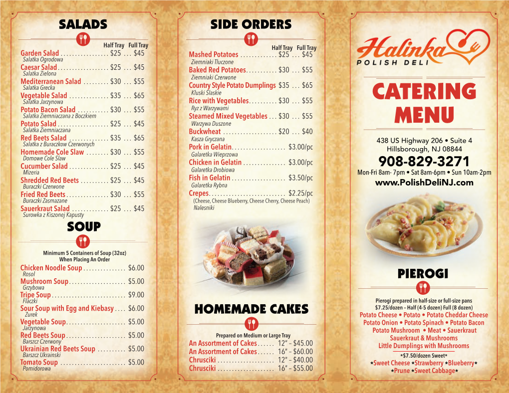 Catering Menu