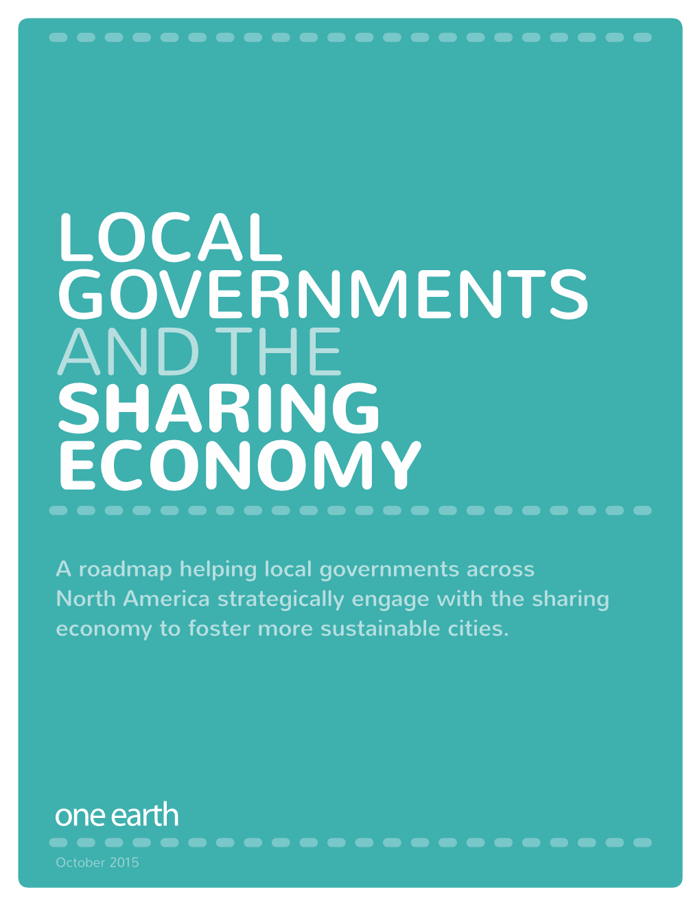 Local Governments and the Sharing Economy