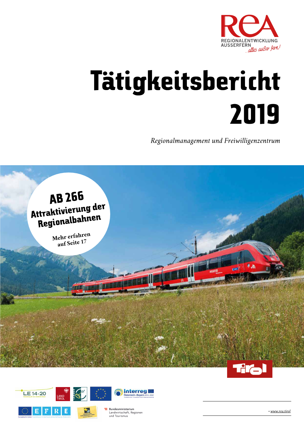 Tätigkeitsbericht 2019 Regionalmanagement Und Freiwilligenzentrum