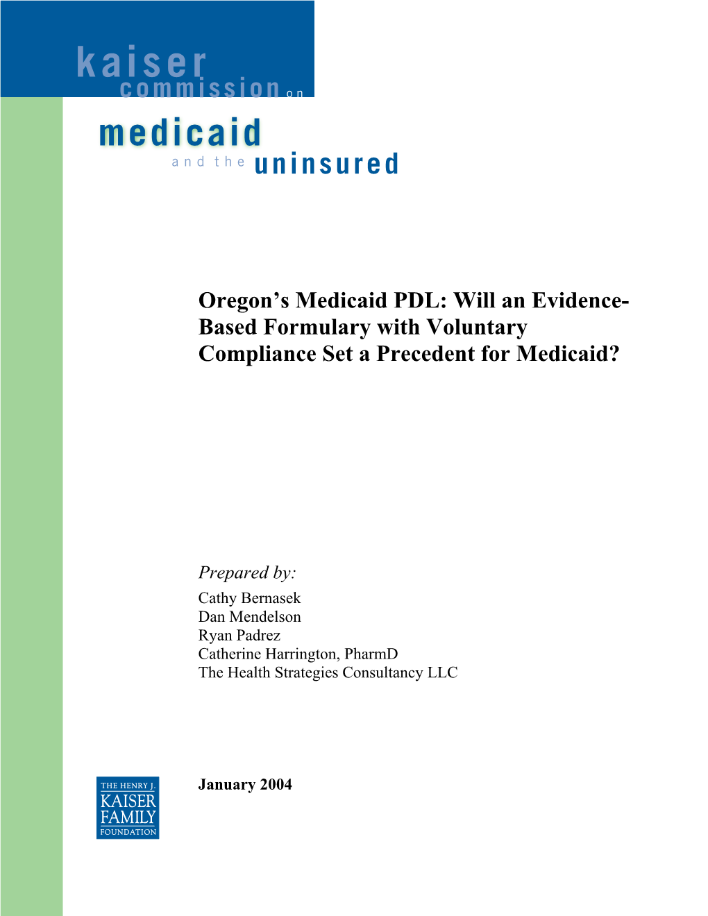 Oregon's Medicaid