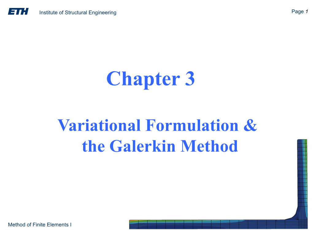 The Galerkin Method