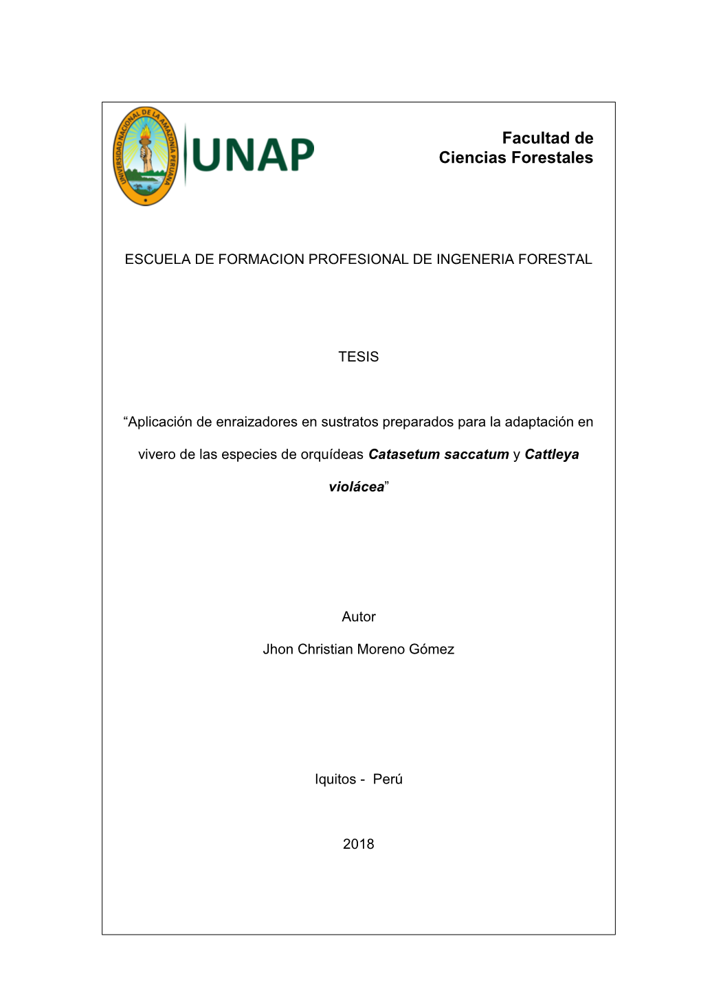 Universidad Nacional De La Amazonia Peruana