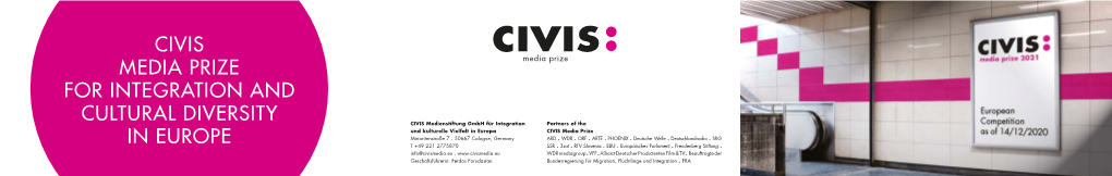 Civis Media Prize for Integration and Cultural
