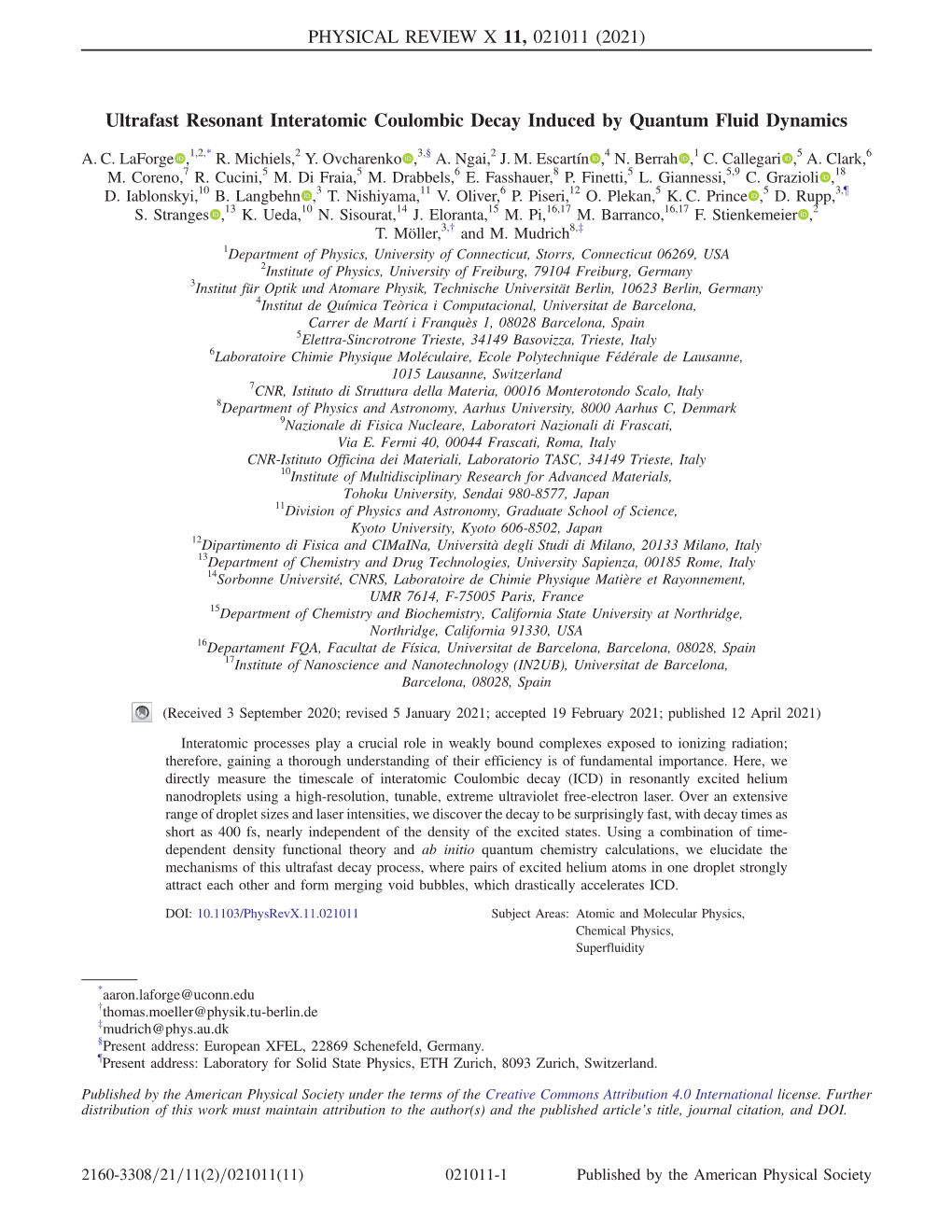 Ultrafast Resonant Interatomic Coulombic Decay Induced by Quantum Fluid Dynamics