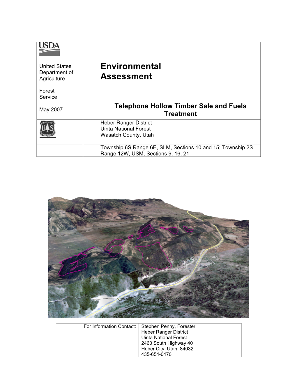 Environmental Assessment (EA) in Compliance with the National Environmental Policy Act (NEPA)