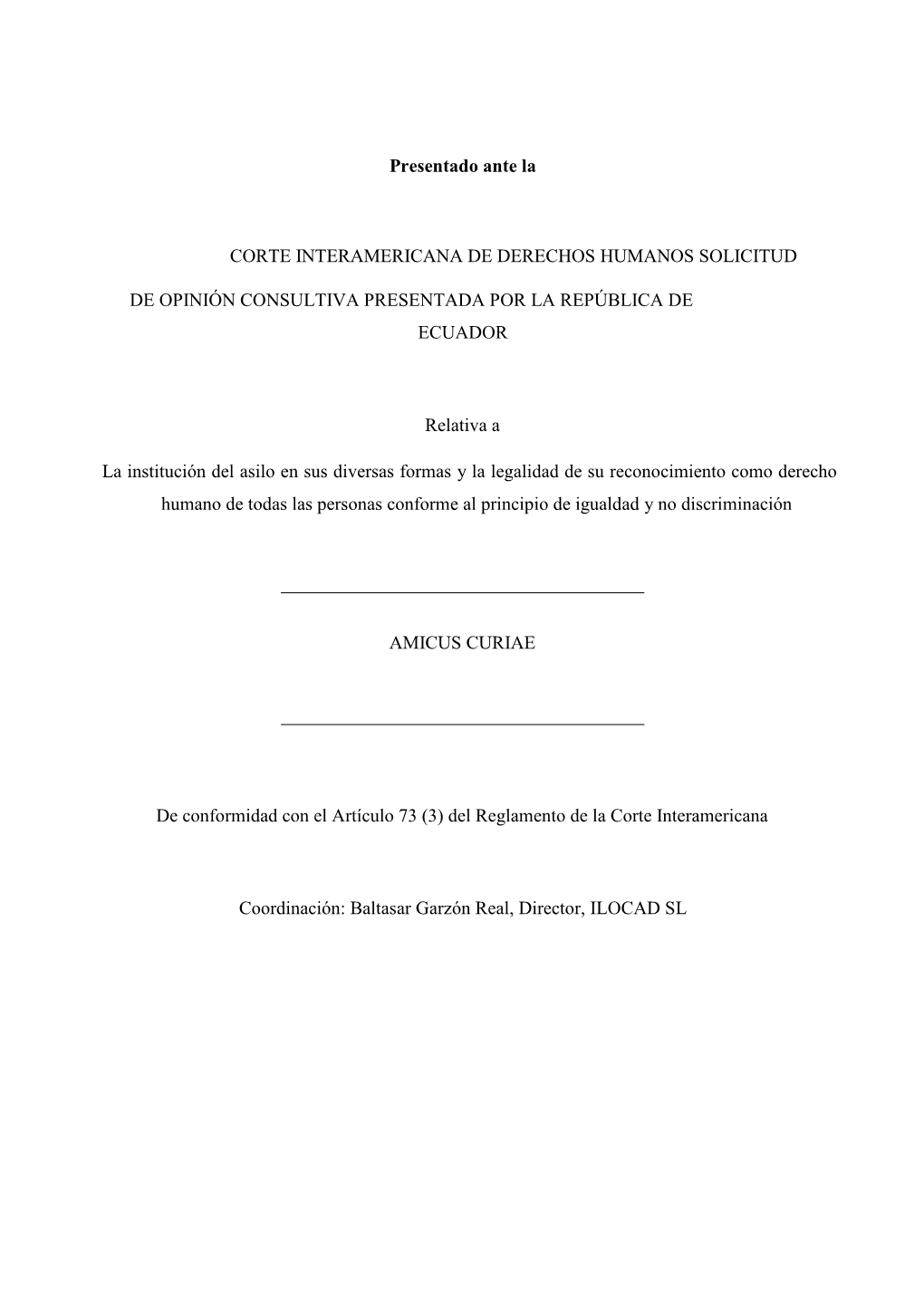 Presentado Ante La Corte Interamericana De Derechos Humanos El 4 De Mayo 2017