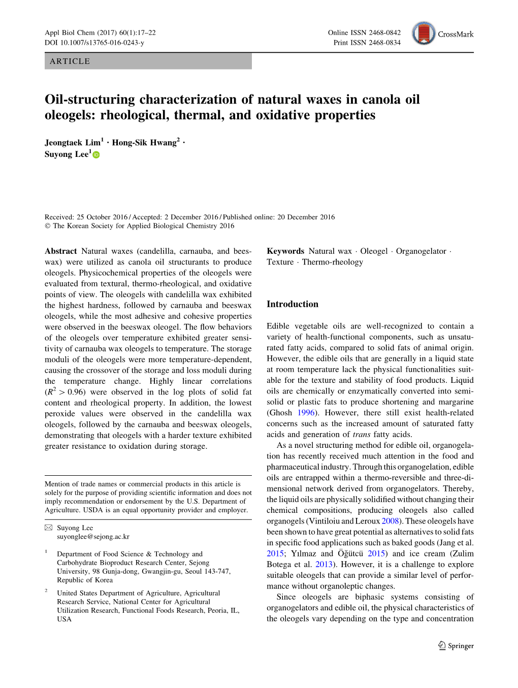 Oil-Structuring Characterization of Natural Waxes in Canola Oil Oleogels: Rheological, Thermal, and Oxidative Properties