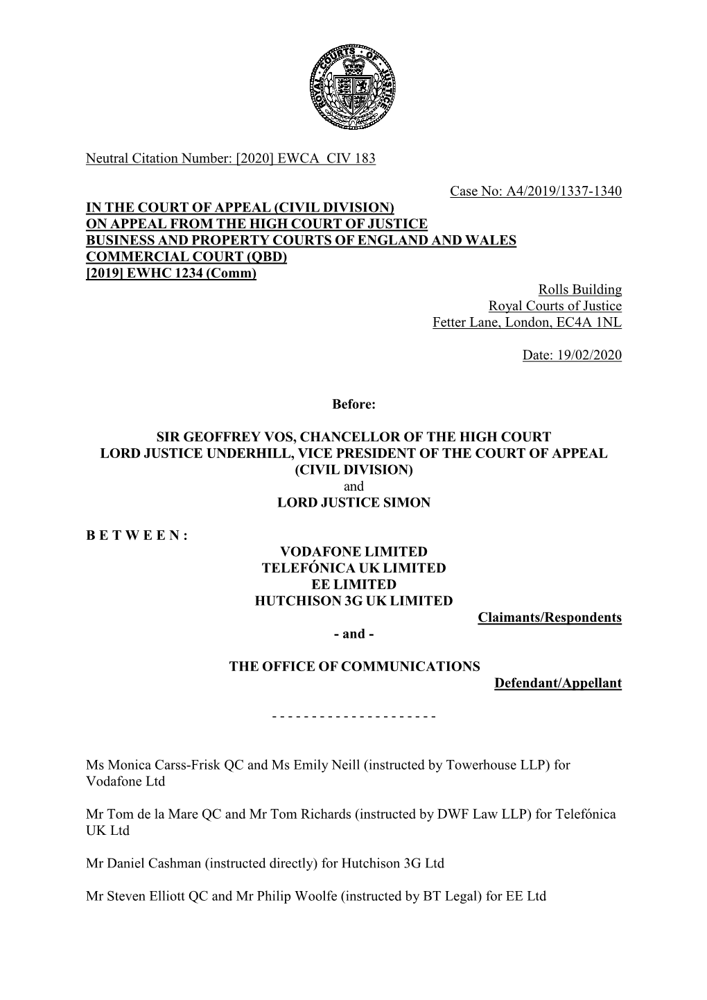 High Court Judgment Template