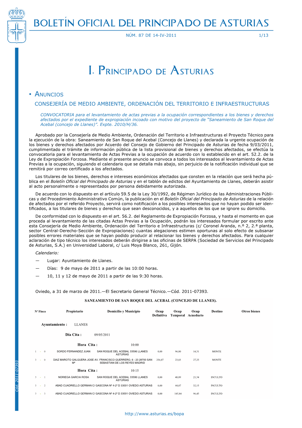 Boletín Oficial Del Principado De Asturias