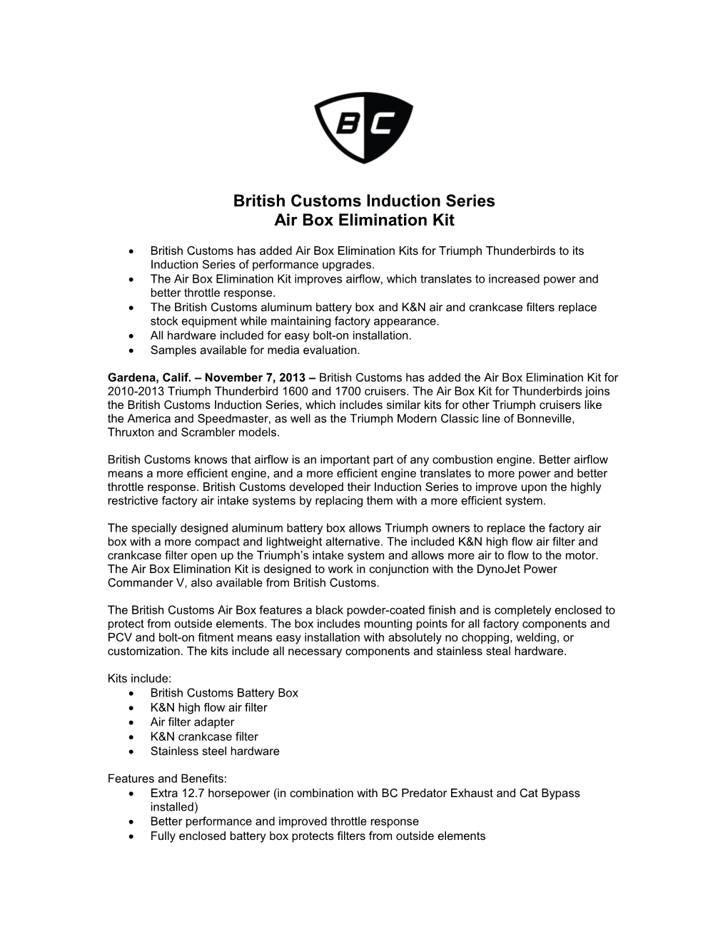 British Customs Induction Series