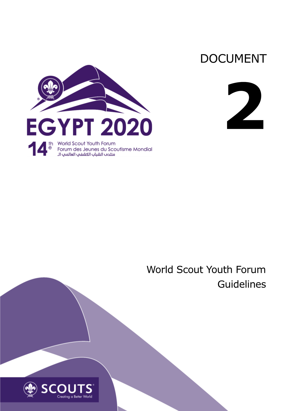 World Scout Youth Forum Guidelines