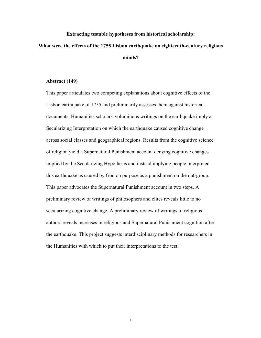 What Were the Effects of the 1755 Lisbon Earthquake on Eighteenth-Century Religious