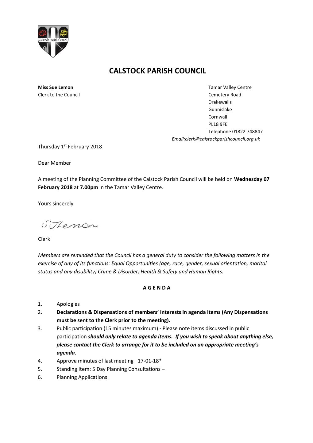 Calstock Parish Council