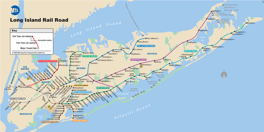 Long Island Rail Road Map a Map of the Long Island Railroad