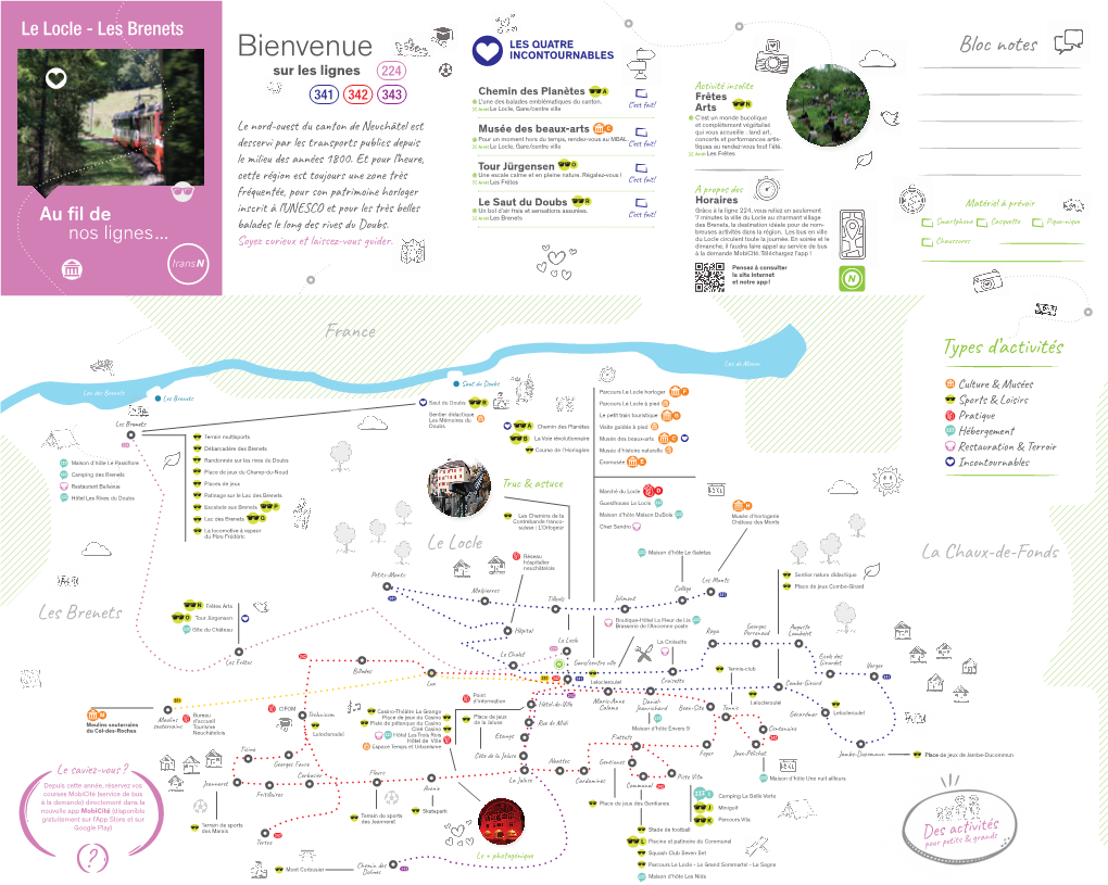 Le Locle - Les Brenets LES QUATRE Bloc Notes Bienvenue INCONTOURNABLES Sur Les Lignes 224