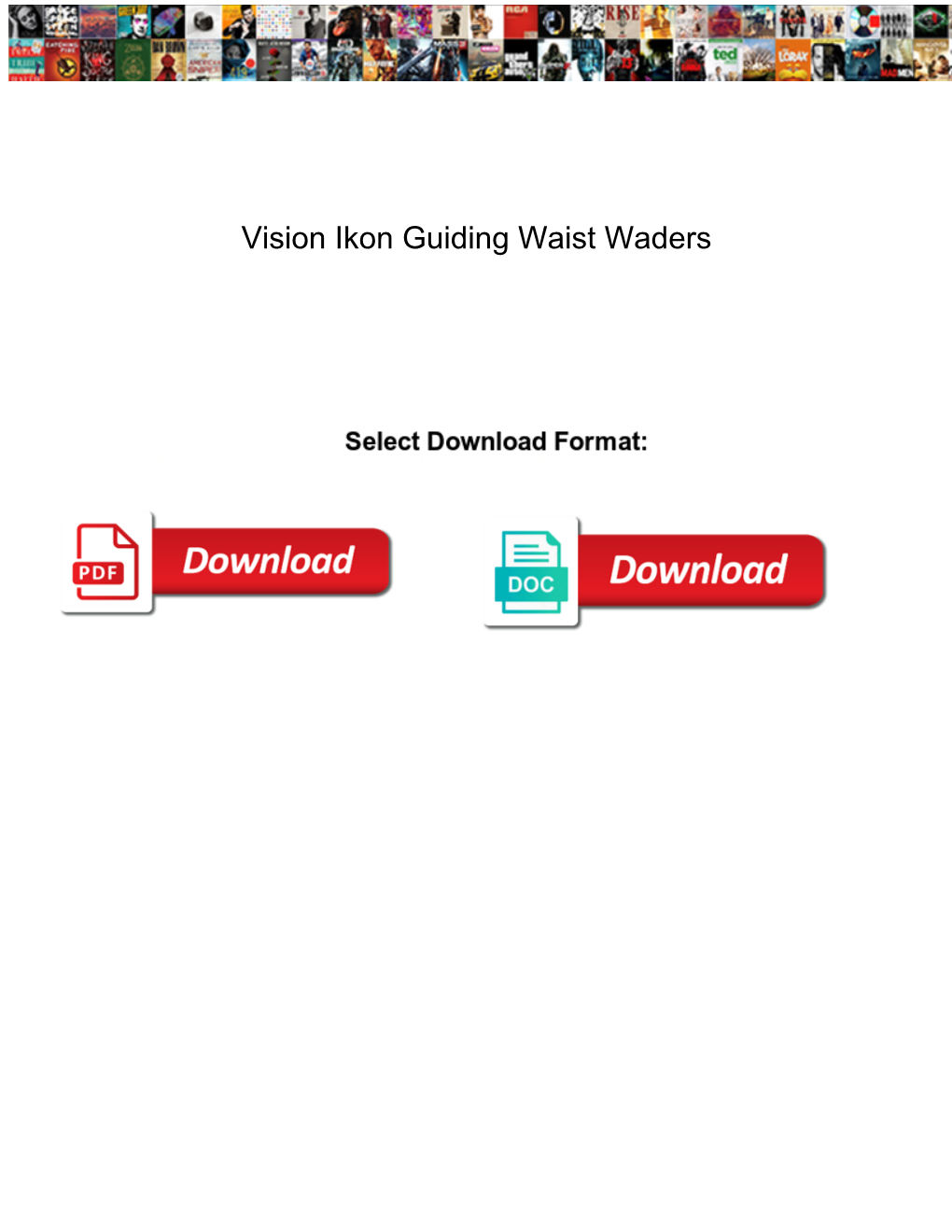 Vision Ikon Guiding Waist Waders