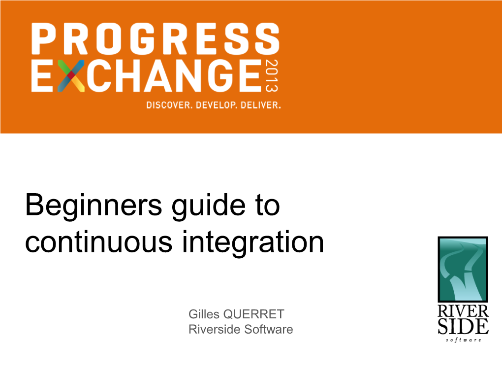 From Build Automation to Continuous Integration