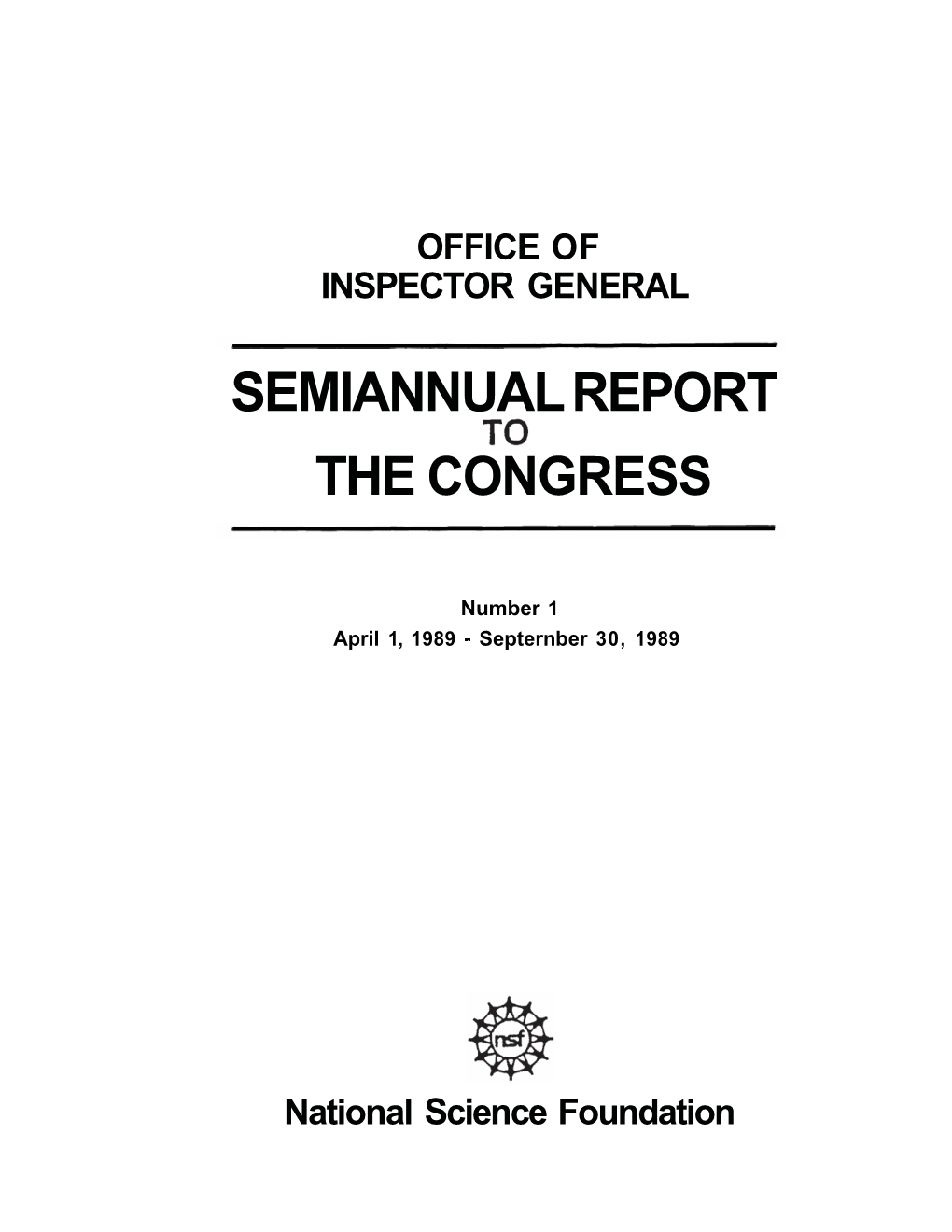 Excerpts of Semiannual Reports to Congress