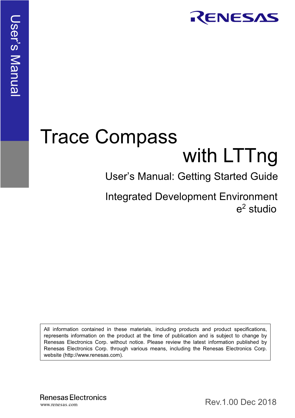 Trace Compass with Lttng User's Manual: Getting Started Guide