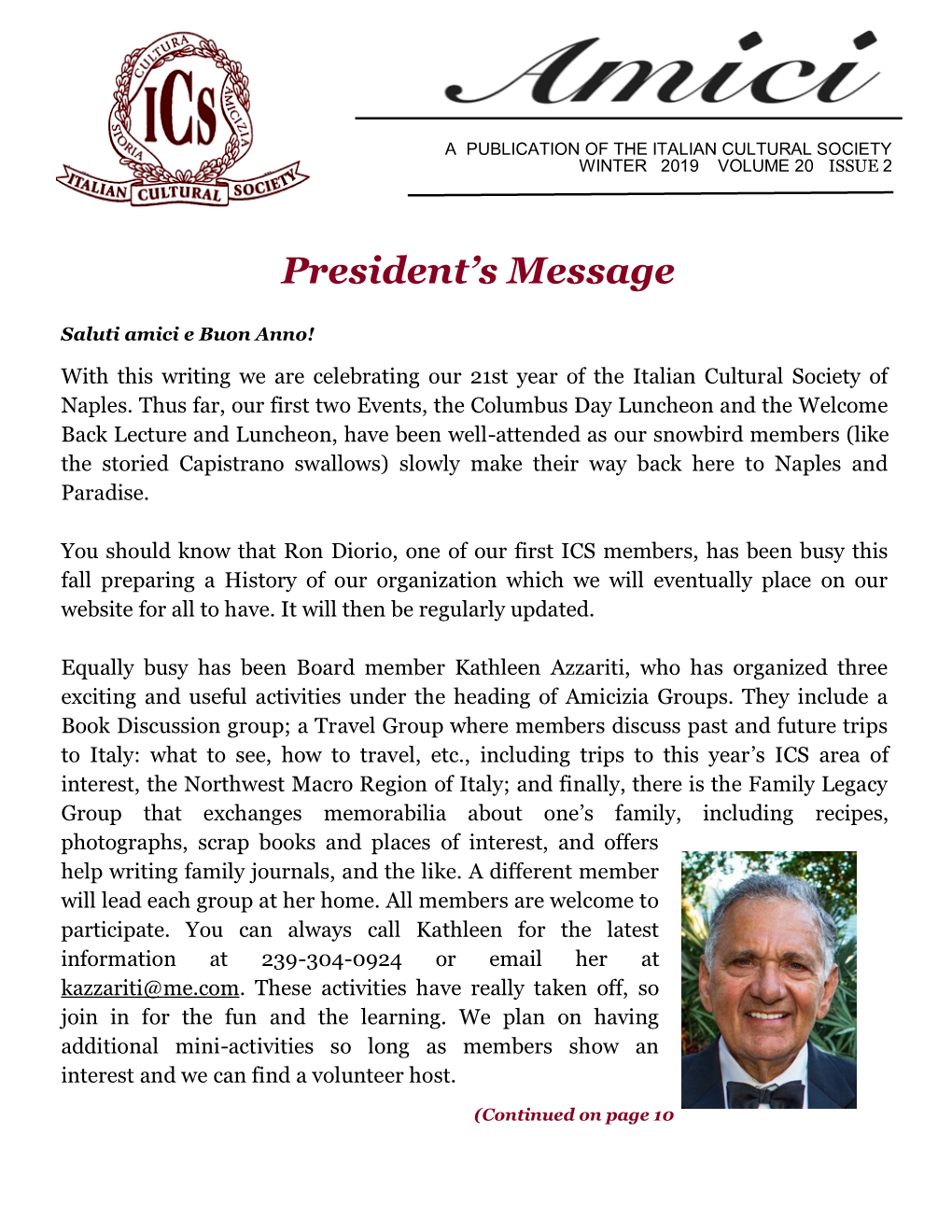 President's Message