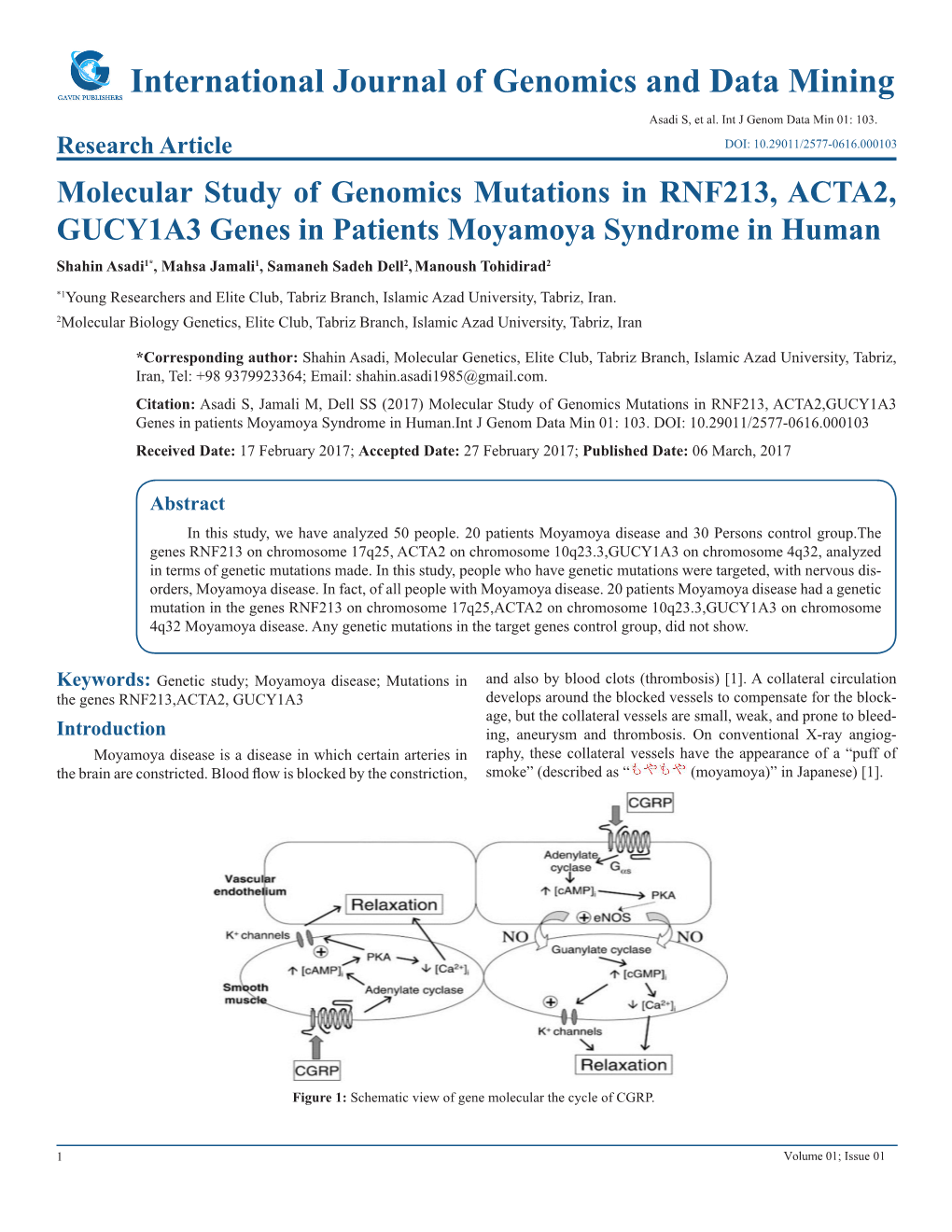 International Journal of Genomics and Data Mining