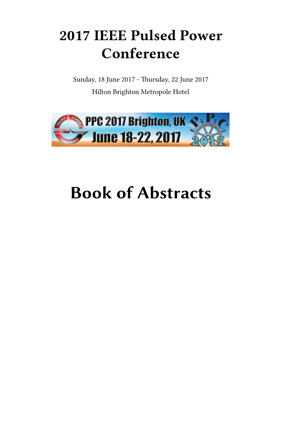 Book of Abstracts Ii Contents