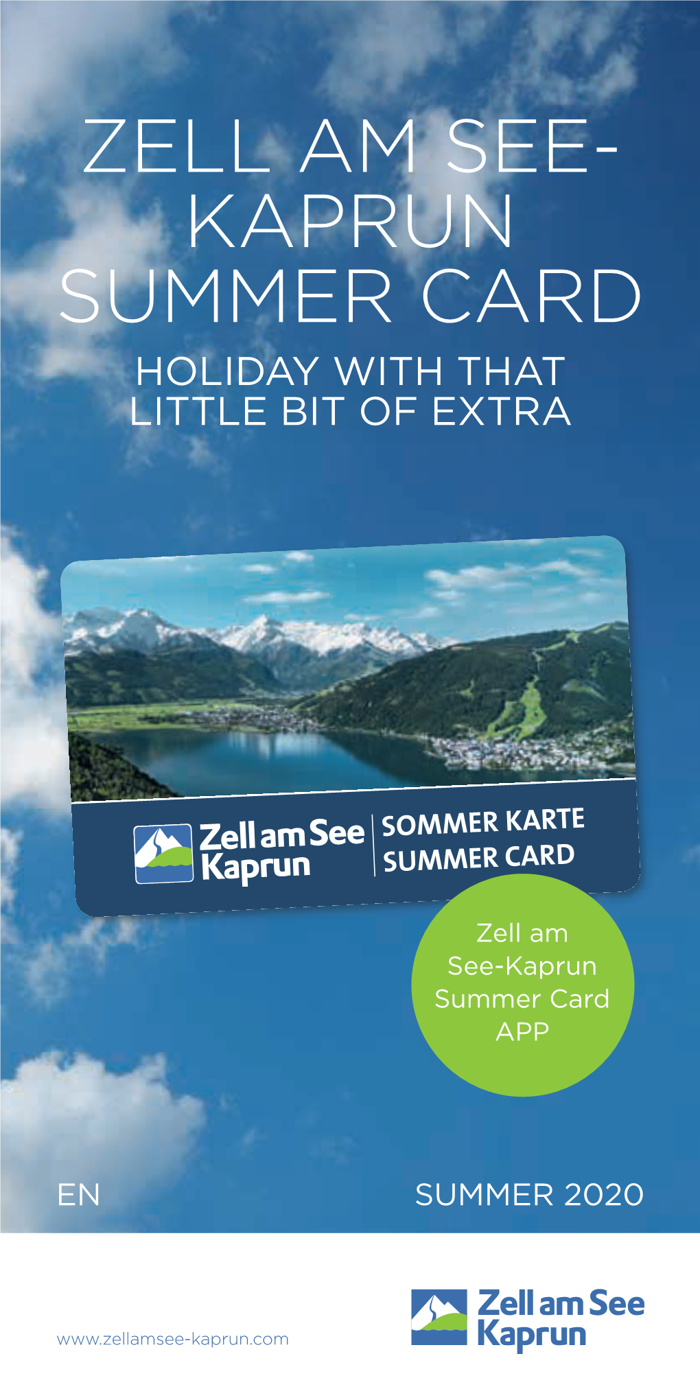 Zell Am See- Kaprun Summer Card Holiday with That Little Bit of Extra