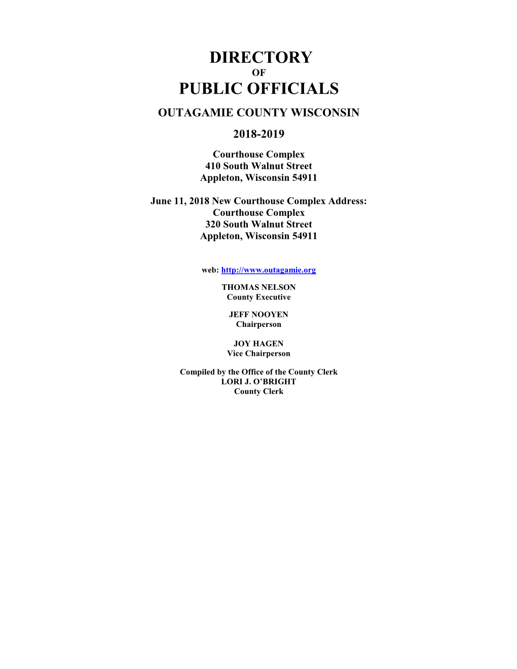 Directory of Public Officials