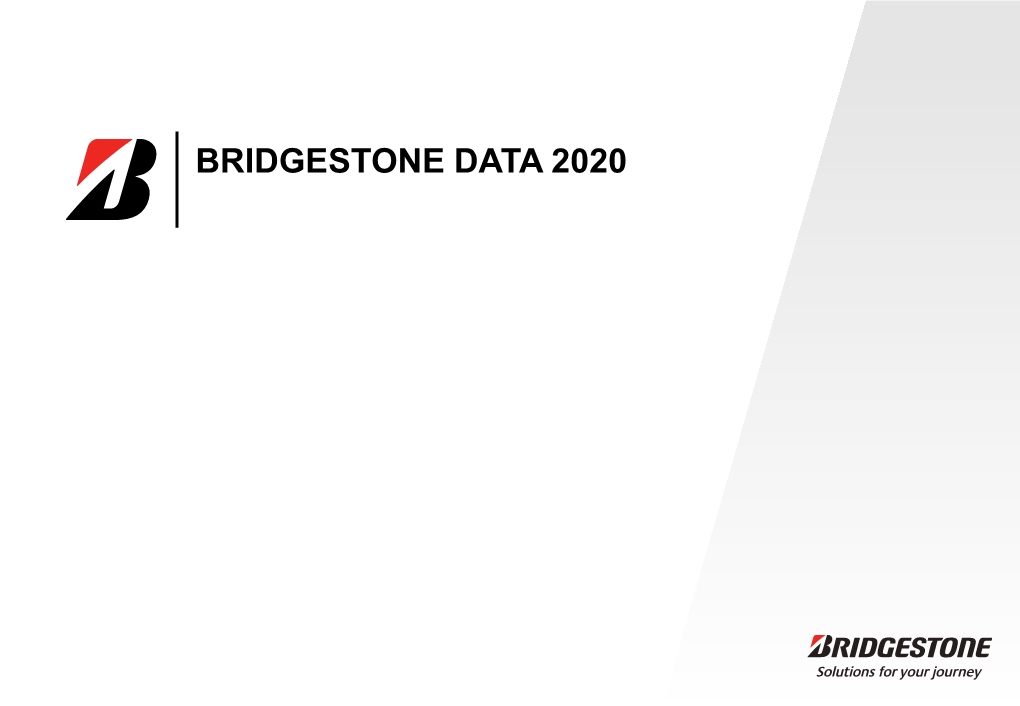 BRIDGESTONE DATA 2020 About the Bridgestone Group