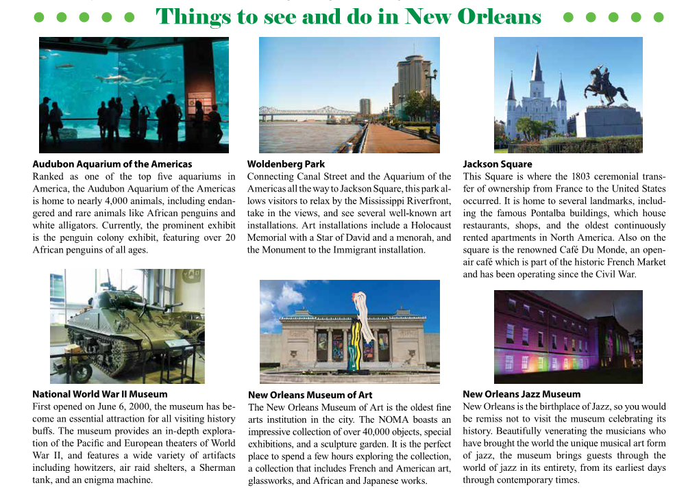 Things to See and Do in New Orleans