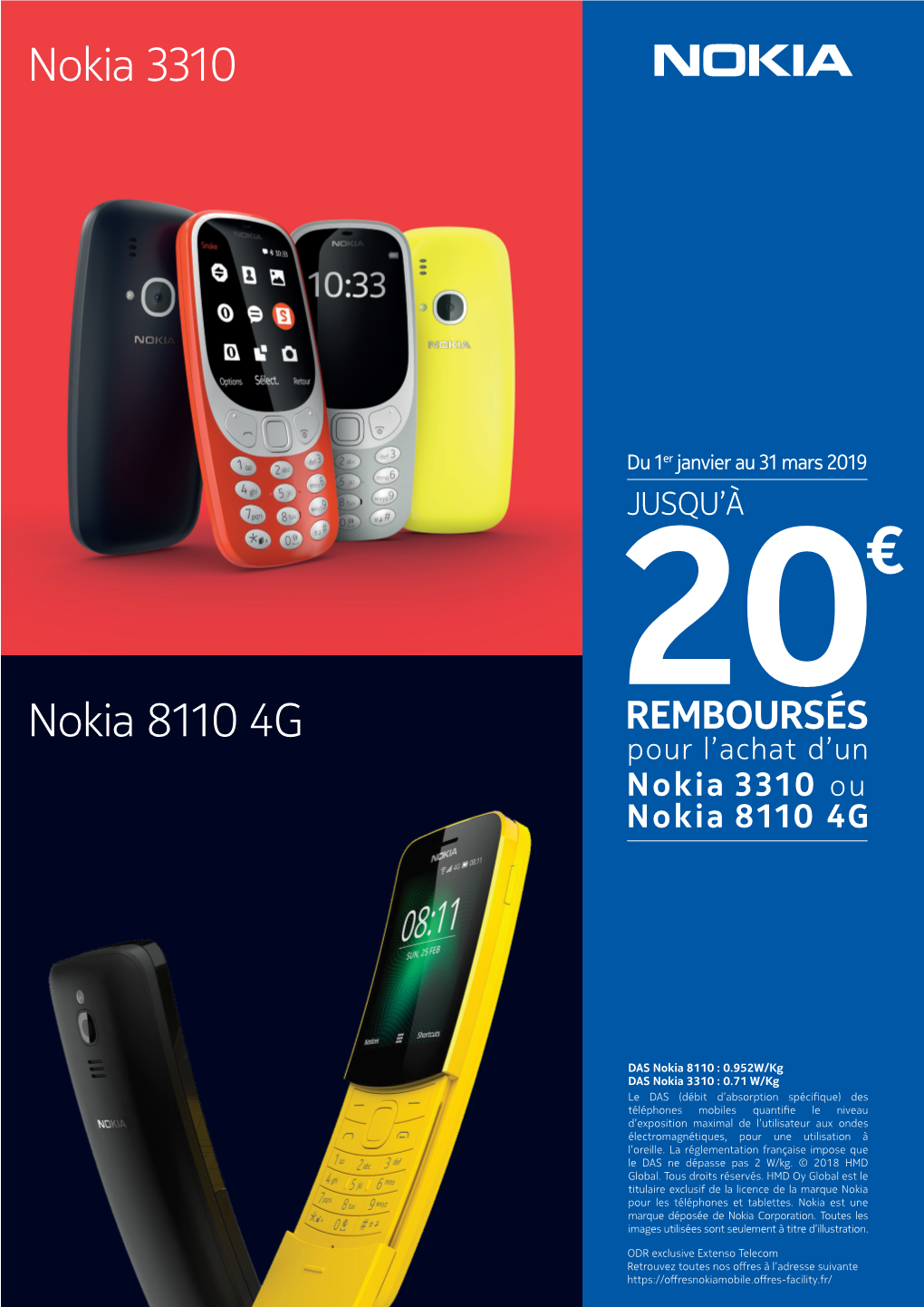 Coupon ODR Nokia 8110 & 3310