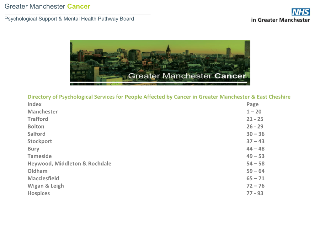 Greater Manchester Cancer