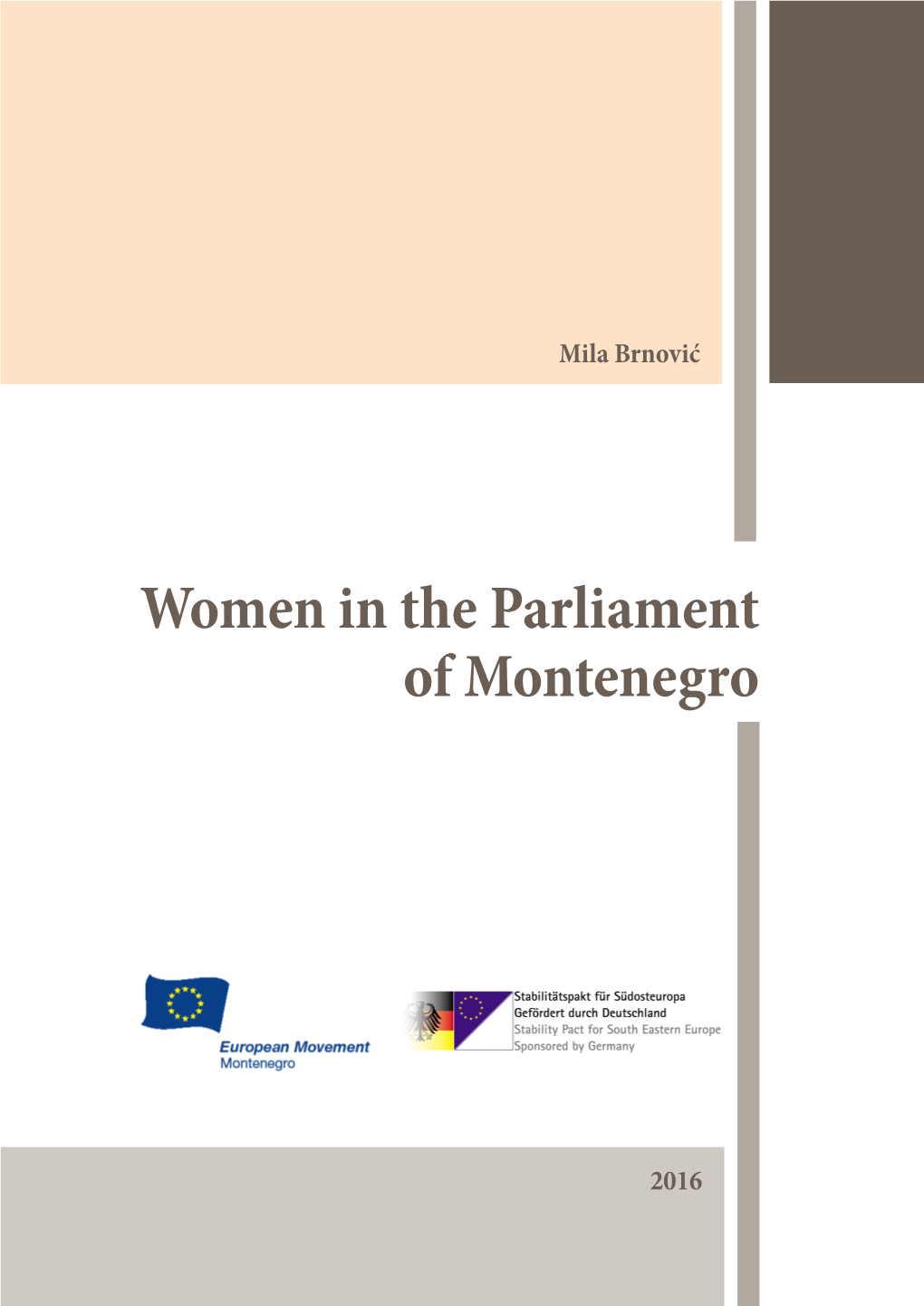 Women in the Parliament of Montenegro