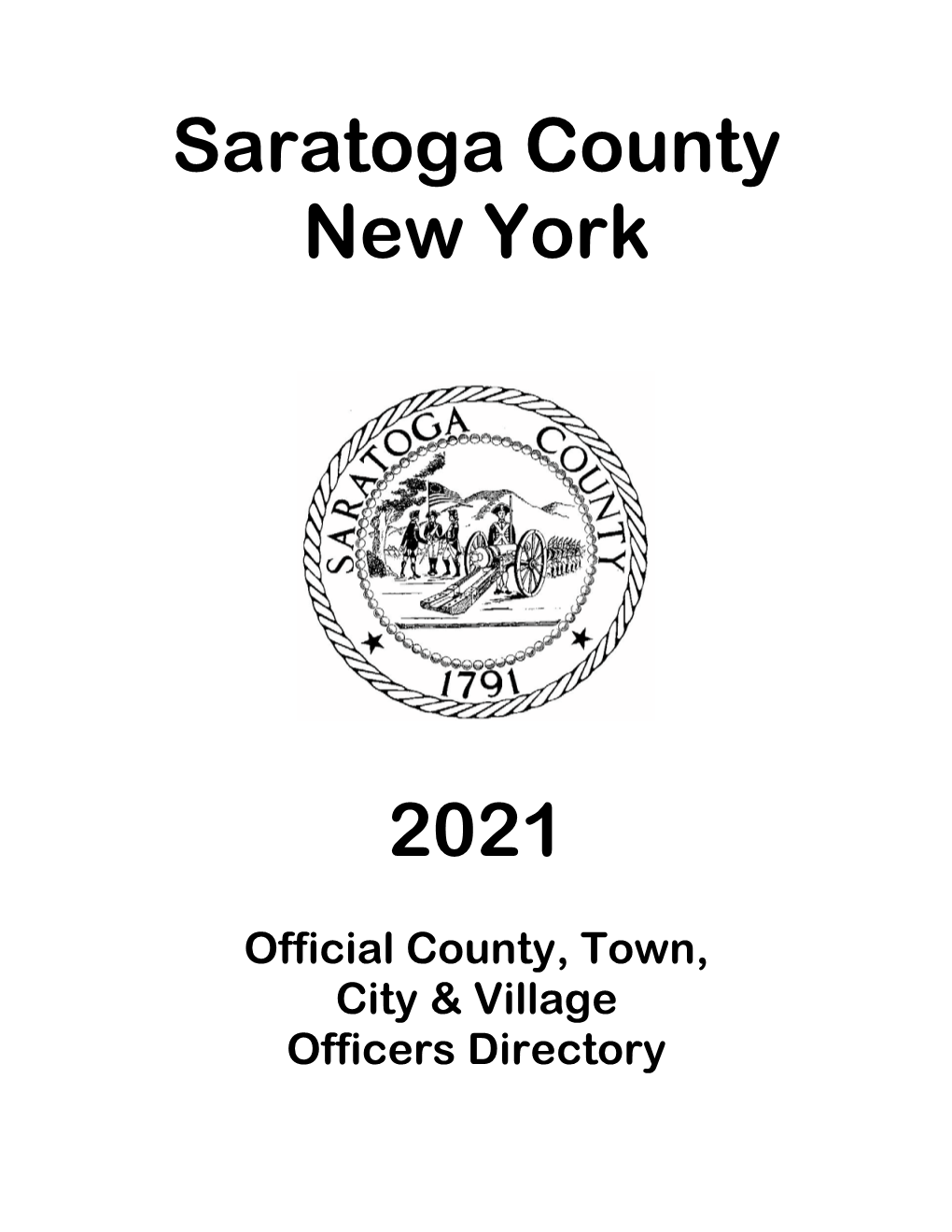 2021 Saratoga County Official Directory