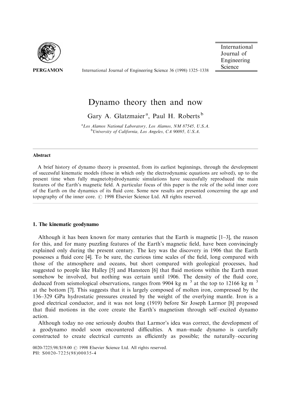 Dynamo Theory Then and Now