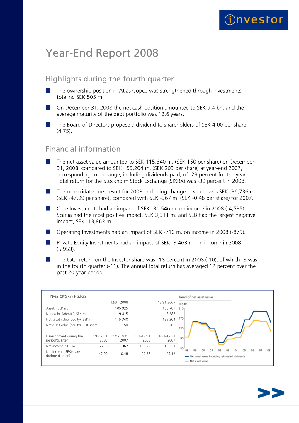 Year-End Report 2008