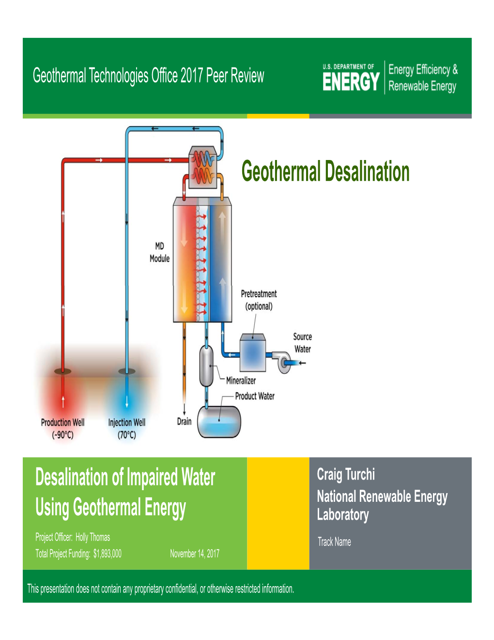 Geothermal Desalination