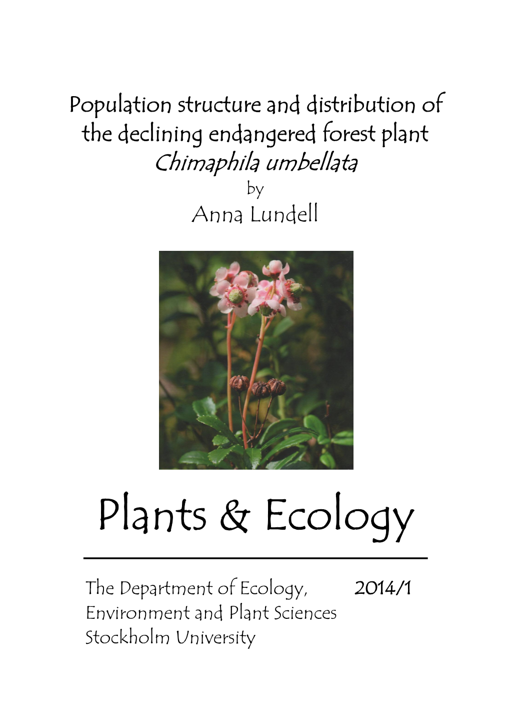 Plants & Ecology