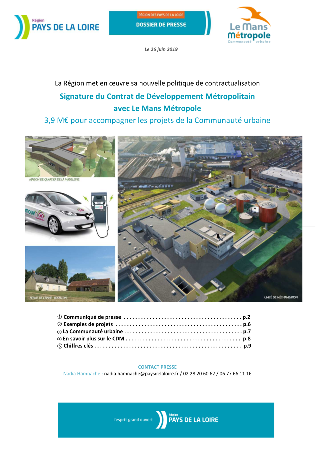 Signature Du Contrat De Développement Métropolitain Avec Le Mans Métropole 3,9 M€ Pour Accompagner Les Projets De La Communauté Urbaine