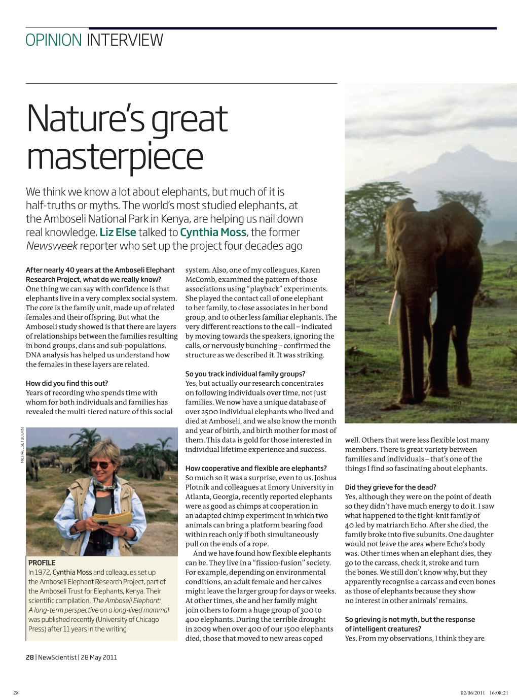 New Scientist: Nature's Great Masterpiece