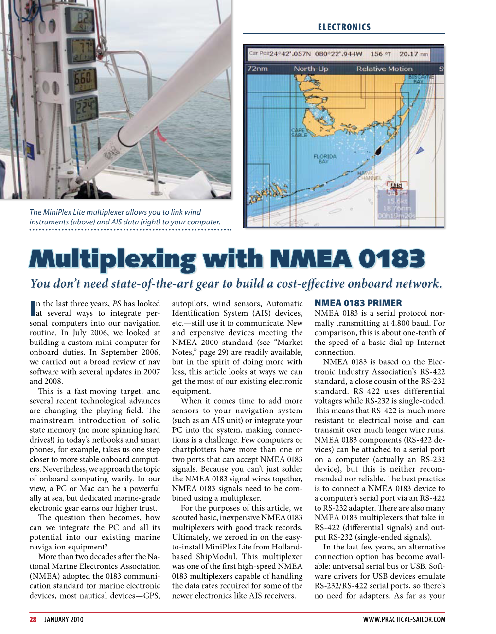 Multiplexing with NMEA 0183 You Don’T Need State-Of-The-Art Gear to Build a Cost-Effective Onboard Network