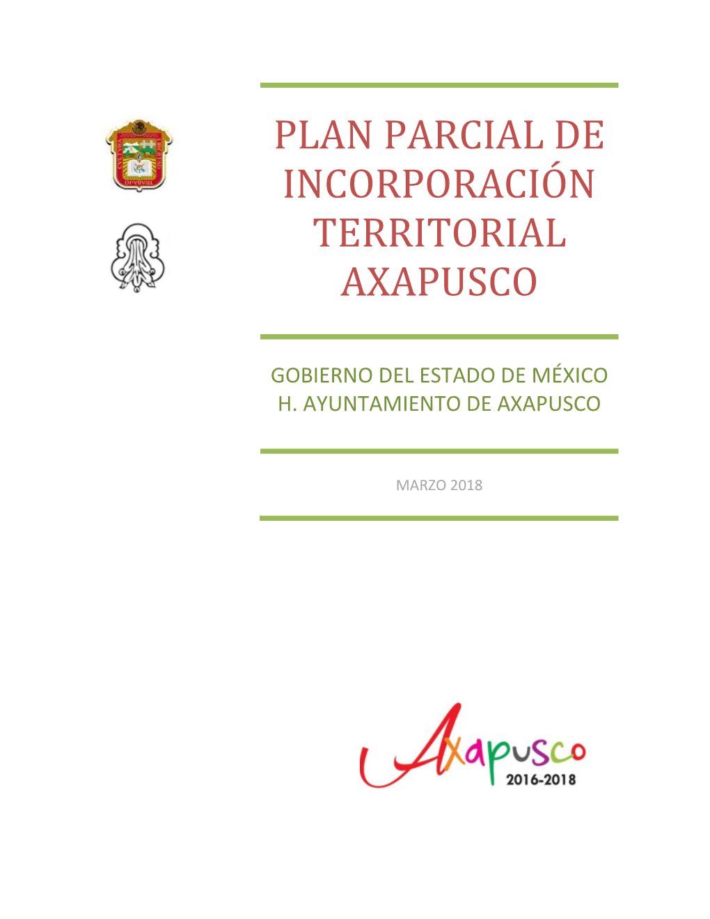 Plan Parcial De Incorporación Territorial Axapusco