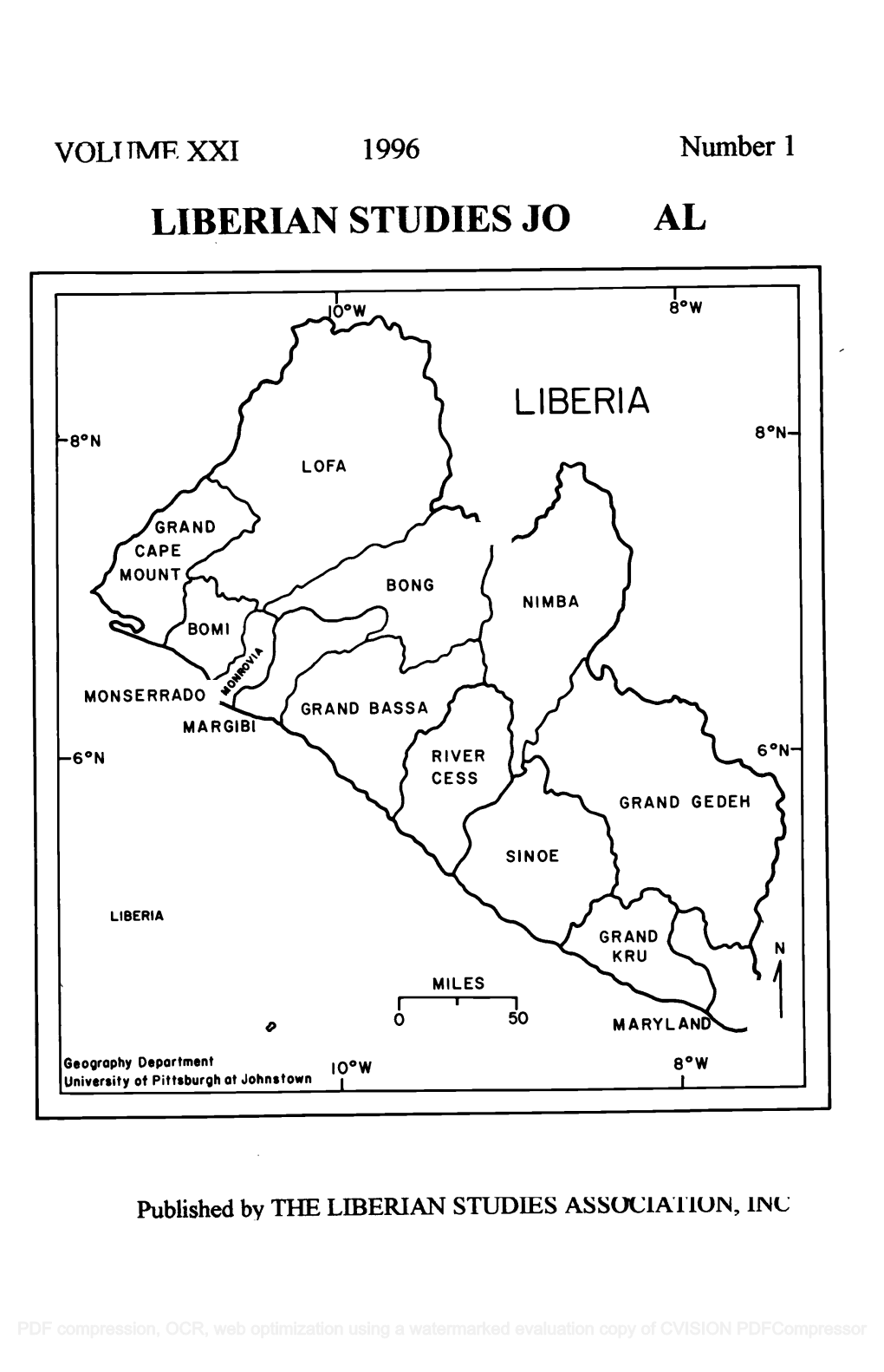 Liberian Studies Journal